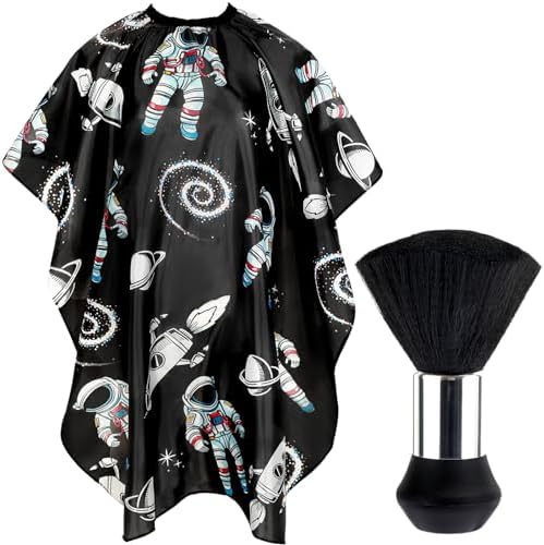 FEBSNOW Kids Haircut Cape, Professional Barber Cape with Neck Duster Brush by HOMECRAFTBEAUTYBABY