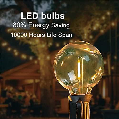 G40 LED Replacement Bulbs, 2700K Warm White, E12 Base, 25PK - Image 4