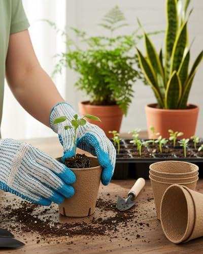 LWWTBS 3.15" Peat Pots 60Pcs Biodegradable Pots for Seedlings - Image 7
