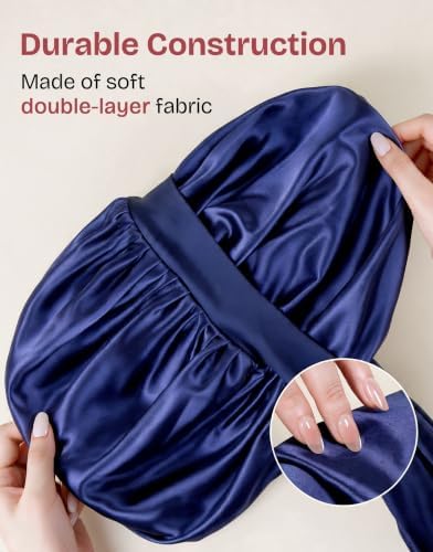EverFoams Satin Curly Hair Bonnet for Sleeping Anti-Frizz - Image 3