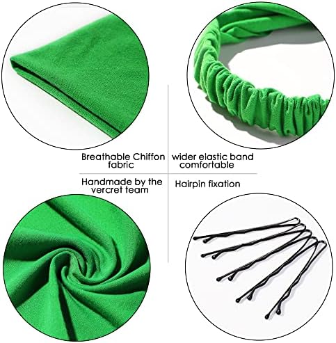 Vercret Hair Scarf Headband for Women,Boho Bandana Pretied Elastic Kerchief - Image 3