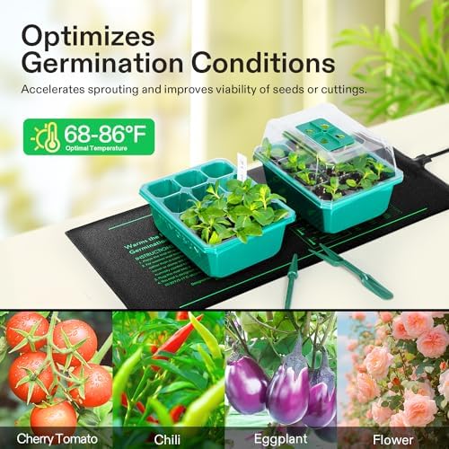 VIVOSUN 2 Pack Durable Waterproof Seedling Heat Mat 10" x 20.75" - Image 5
