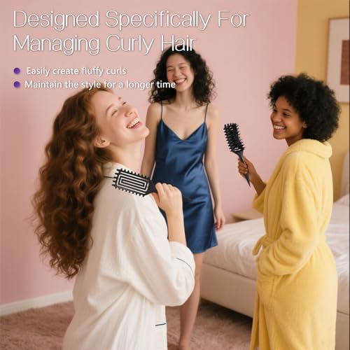 Curly Hair Brush, Curl Brush for Wet & Dry Hair - Image 4