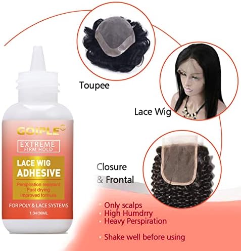 Lace Front Wig Glue Set - Waterproof With Tools, Hair Wax Stick, Remover, Edge Control Wax, Wig Band, and Dual Brush - Image 2