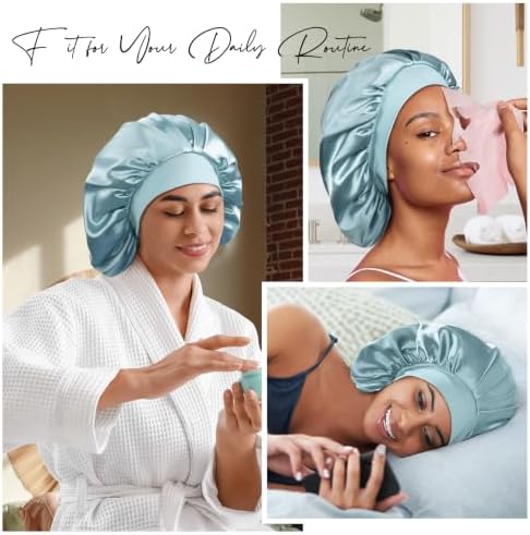 Umisleep 22 Momme Silk Lined Bonnet for Sleeping Women, Double Layer, Soft - Image 6