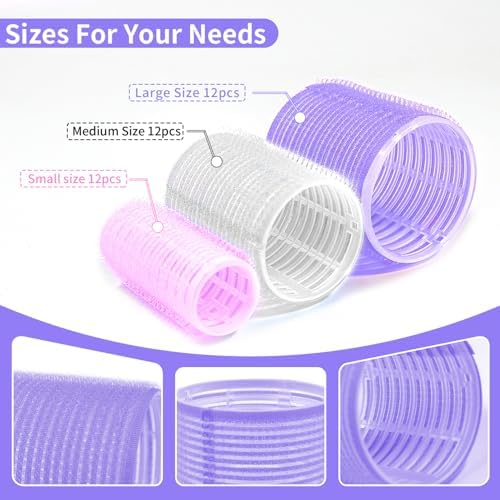 my novel things Hair Curlers Rollers 50Pcs Set With 36PCS Hair Rollers - Image 3
