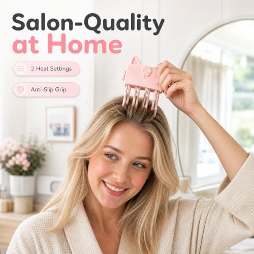 Wireless Heated Root Volumizer Clip, Pink - Image 3