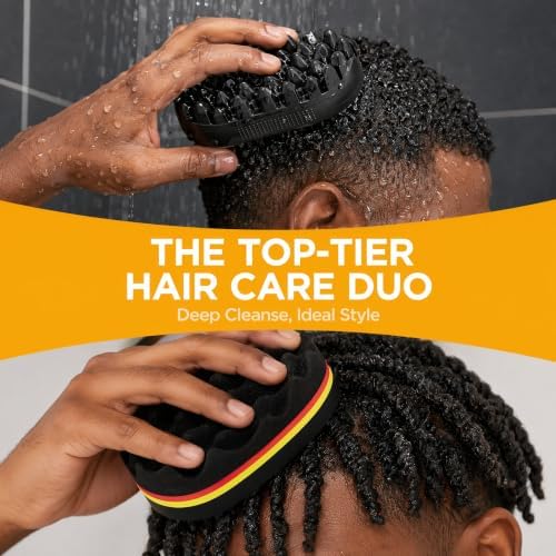 Hair Sponge Twist Brush Curl Styling Kit 4PCS for Afro Coily Hair - Image 5