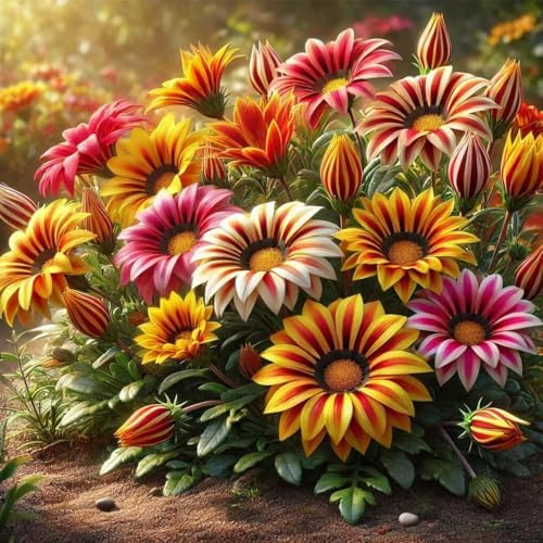 99pcs Gazania & Tithonia Mexican Sunflower Seeds– Perennial Ground Cover Plants, Heat & Drought Tolerant, Easy to Grow, Colorful Blooms for Garden, Butterfly & Pollinator Friendly - Image 2
