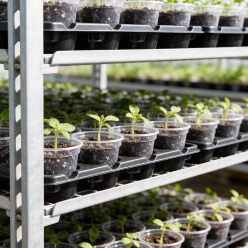 10 Pack 20 Cell Seed Starter Trays Compatible with 3 Inch Pots - Image 3