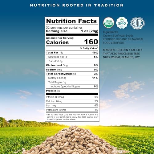 CROP BY POP - Organic Raw Hulled Sunflower Seed Kernels (32oz - 2 LB) - Image 2