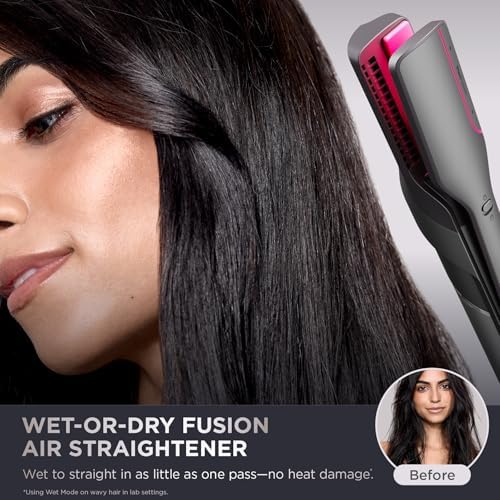 Shark FlexFusion Ceramic Air Styler, Straightener, Metallic Mist, HD651S - Image 2