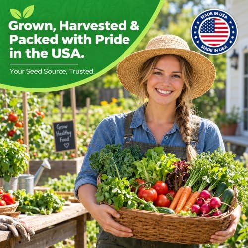 30 Premium Heirloom Garden Seed Collection, 18,000+ Non-GMO Vegetable & Fruit Seeds for Indoor, Outdoor & Hydroponic Gardening, Perfect Gardening Gift for Moms, Women & Plant Lovers - Image 3