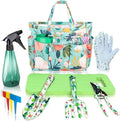 Garden Floral Tool Set with Tote, for Women Plant Lovers by godehone