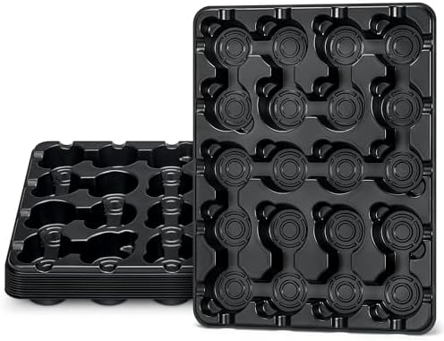 10 Pack 20 Cell Seed Starter Trays Compatible with 3 Inch Pots by HOMENOTE