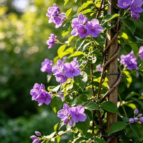 110+ Climbing Jasmine Seeds, Fragrant Perennial Flowering Vine for Outdoor Garden Trellis, Aromatherapeutic Jasminum Officinale Plants for Vertical Gardening - Image 3