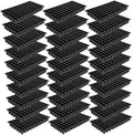 SUNPACK 21" x 11" Heavy Duty 72-Cell Circular Insert Tray, Black, 2.5" (Pack of 30) - Ideal for Greenhouses or Indoor Gardening - Holds Up to 72 Different Seeds by SUNPACK