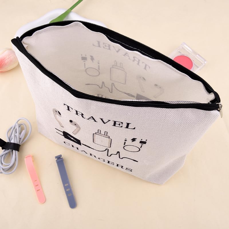 Elastic Silicone Cable Straps Cord Organizer Anti Loss Charging Cable Organizer Bag Pouch Travel Data Cable Protector Cover Charge Cord Tie Wraps Protection Portable Earphone Plug Charger Storage Bag - Image 6