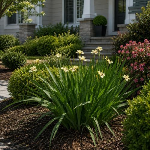 African Iris Yellow - 30 Live Plants - Dietes Vegeta - Drought Tolerant Groundcover Grass - Image 2