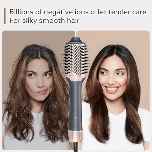 Blow Dryer Brush Hair Dryer | One-Step Hot Air Brush with Oval Volumizer High-Speed Hair Styler with Negative Ions for Drying & Smoothing & Volumizing for All Hair Types 110000 RPM White - Image 5
