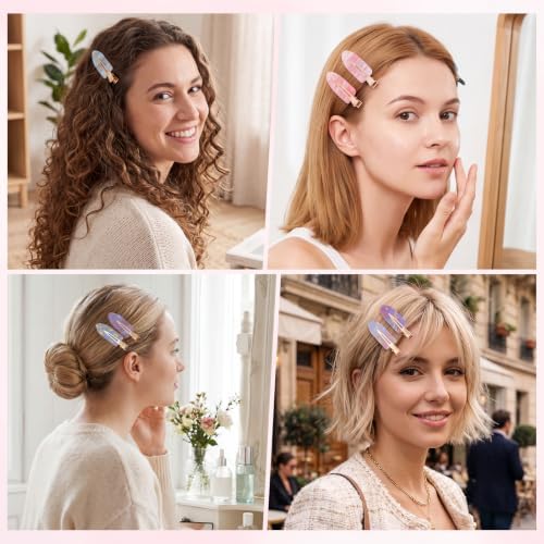 obeoby 14 Pcs No Crease Hair Clips For Women Girls Makeup Styling, 2.36 In - Image 6