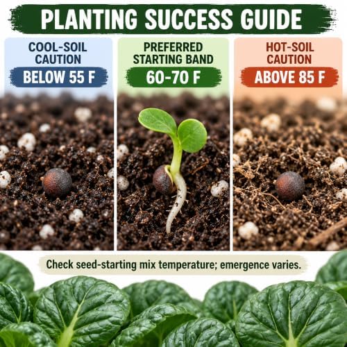 1000 Black Knight Tatsoi Mustard Seeds for Planting – Heirloom, Non-GMO, USA Grown Asian Greens with Premium Waterproof Packaging Brassica rapa subsp. narinosa by RDR Seeds - Image 3