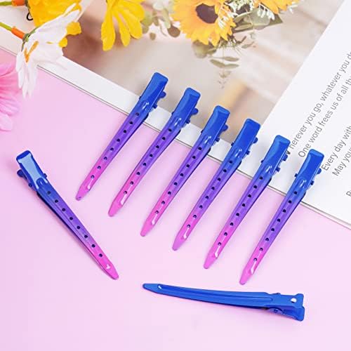 Bantoye 24Packs Duck Bill Clips 3.35 Inch Metal Alligator Clip, Blue Purple - Image 5