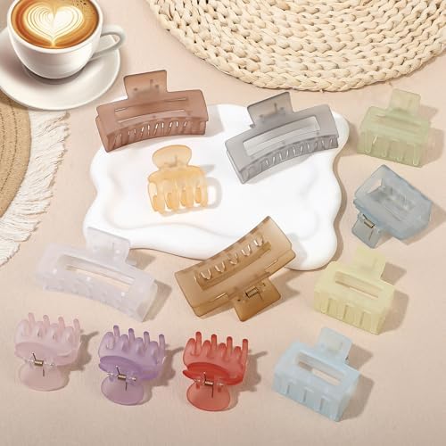 SMKSL 12 Pcs Hair Claw Clips for Women & Girls 3 Styles Hair Accessories - Image 5