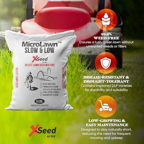 X-Seed Micro-Lawn Slow & Low Grass Seed for Cool Season Lawns - 5LB - Image 2