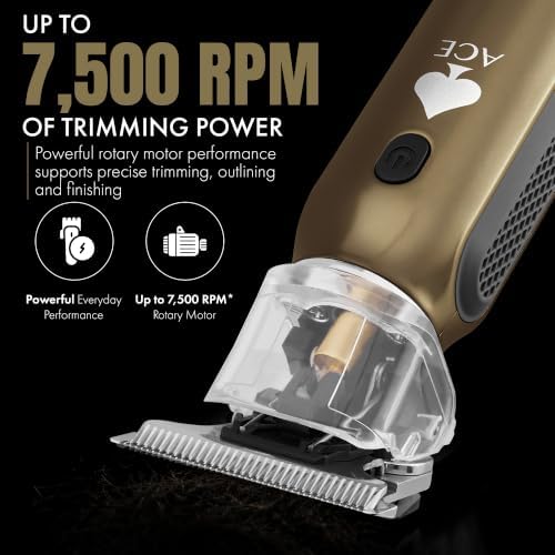Stylecraft Ace Cordless Hair Trimmer, Slim Compact, Up to 7500 RPM Motor - Image 3