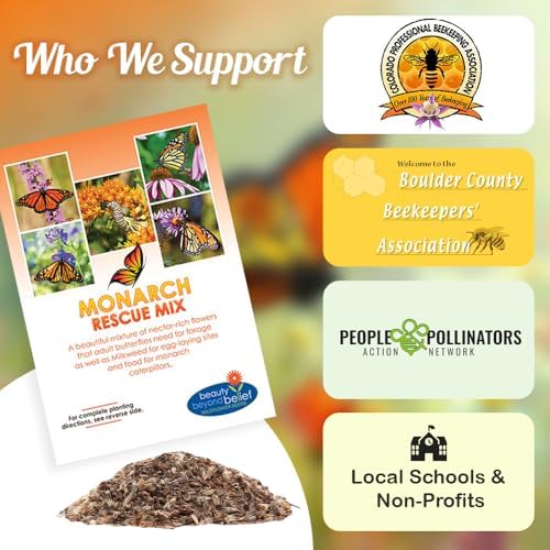 BBB Seed Monarch Butterfly Wildflower Seeds, Milkweed Mix, 1 oz (Pack of 2) - Image 6