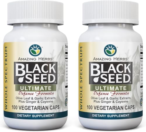 Amazing Herbs Whole Spectrum Black Seed Ultimate - 100 Count (Pack of 2) by AmazingHerbs