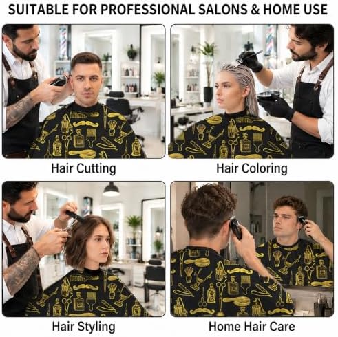 Barber Cape for Men, Professional Hair Cutting Cape for Salon Use - Image 7