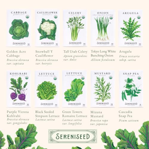 Sereniseed Certified Organic Fall Vegetable Seeds 20-Pack Kit - Image 7