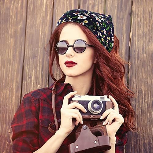 TOBATOBA Floral Hair Scarf Headband 5 Pcs - Chiffon Boho Headbands for Women Elastic Head Bandana Floral Bandana Headbands for Women Girls Hair Accessories - Image 2