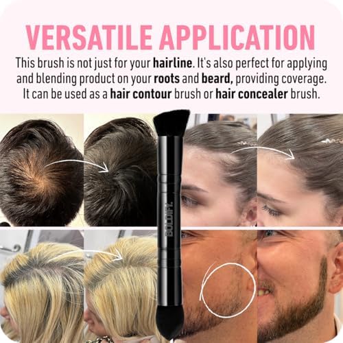 BOLDIFY Hairline Powder Brush, Root Touch Up Brush Applicator – Dual-Ended x 2 - Image 4