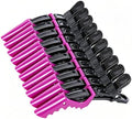 HH&LL Hair Clips for Women Wide Teeth & Double-Hinged Design Alligator Styling Sectioning Clips of Professional Hair Salon Quality - 10 Pack (Purple) by HHLL