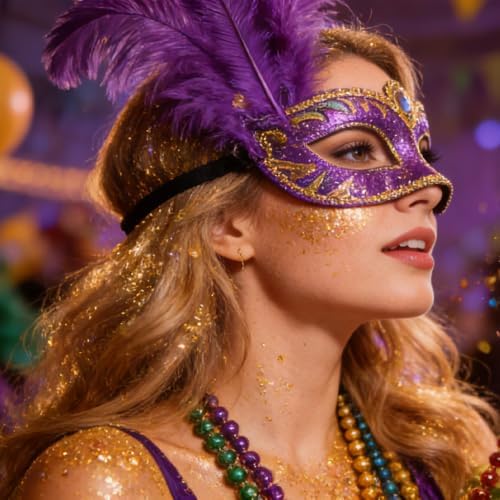 Mysense Gold Body Glitter Stick,Sparkling Face Hair Glitter,Mardi Gras Accessories,Singer Concert Festival Rave Outfit for Women,Mermaid Sequins Chunky Glitter Makeup - Image 6