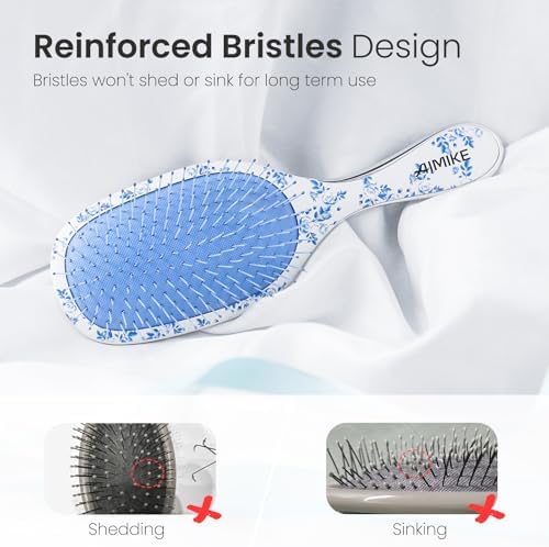 AIMIKE Porcelia Detangler Brush for Fine Hair, Paddle Hair Brush for Women - Image 4
