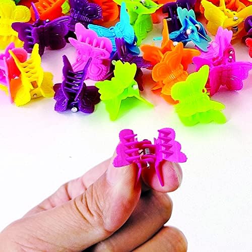 100 Pieces Assorted Color Butterfly Hair Clips, Beautiful Mini Butterfly Hair Clips Hair Accessories for Women and Girls (Random color) - Image 4