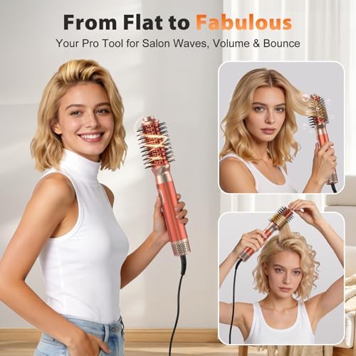 Hair Dryer Brush, 5-in-1 Detachable Multi Hot Air Styler for All Occasions - Image 5