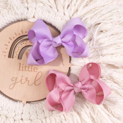 JOYOYO 40Pcs 3" Hair Bows Alligator Clips Grosgrain Ribbon Big Bows Clips For Girls Toddlers Kids Children - Image 6