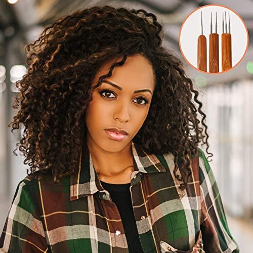 AUGSUN 8 Pcs Dreadlock Crochet Hook Tool, Braid Hair Dreadlocks Needle - Image 6