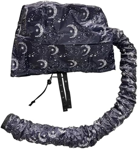 Hair Dryer Cap, Polyester Diffuser with Drawstring Closure, Warm Air Design, Portable Zipper Bag, Stylish Starry Sky Print by Unknown