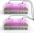 Bonviee Seed Starter Trays with Grow Lights, 80 Cells, 2 Pack by BonvieeDirect
