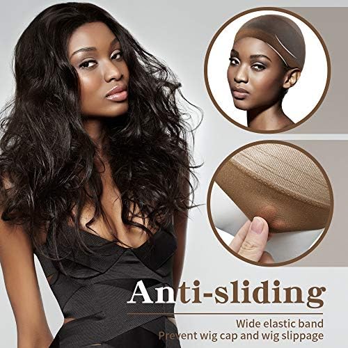 Dreamlover Wig Caps for Women,Wig Stocking Caps, Natural Brown, 12 Pieces - Image 3