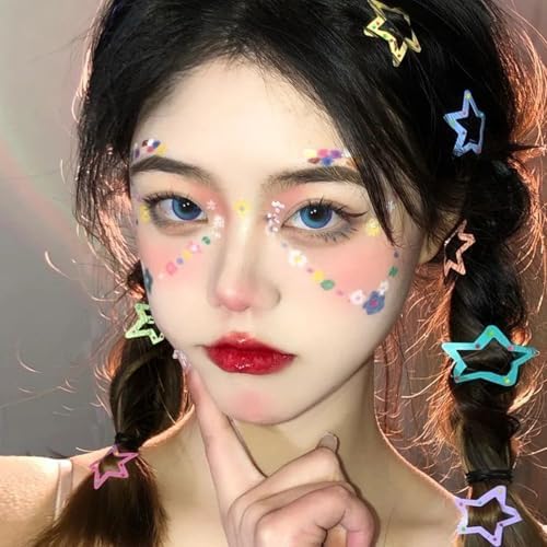 VIBILIA Star Hair Clips Multicolor Y2K Metal Hair Accessories-15 PCS 1.18" - Image 4