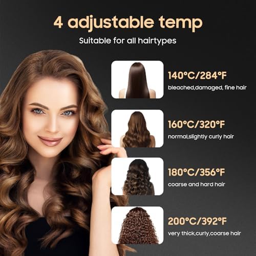 Cordless Hair Straightener, Portable Flat Iron for Travel, 2 in 1 Hair Styling Tools for straightening and Curling, Lightweight on-The-go - Image 3