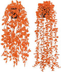 Der Rose 2Pcs Fake Fall Hanging Plants for Home Bathroom Wall Outdoor by DerRose