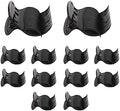 12Pcs Hot Roller Clips Plastic Hot Hair Curler Claw Clips Replacements Replacement Hair Perm Insulation Clip for Small Medium Large and Jumbo Hair Rollers (Black) by PENKOHOME